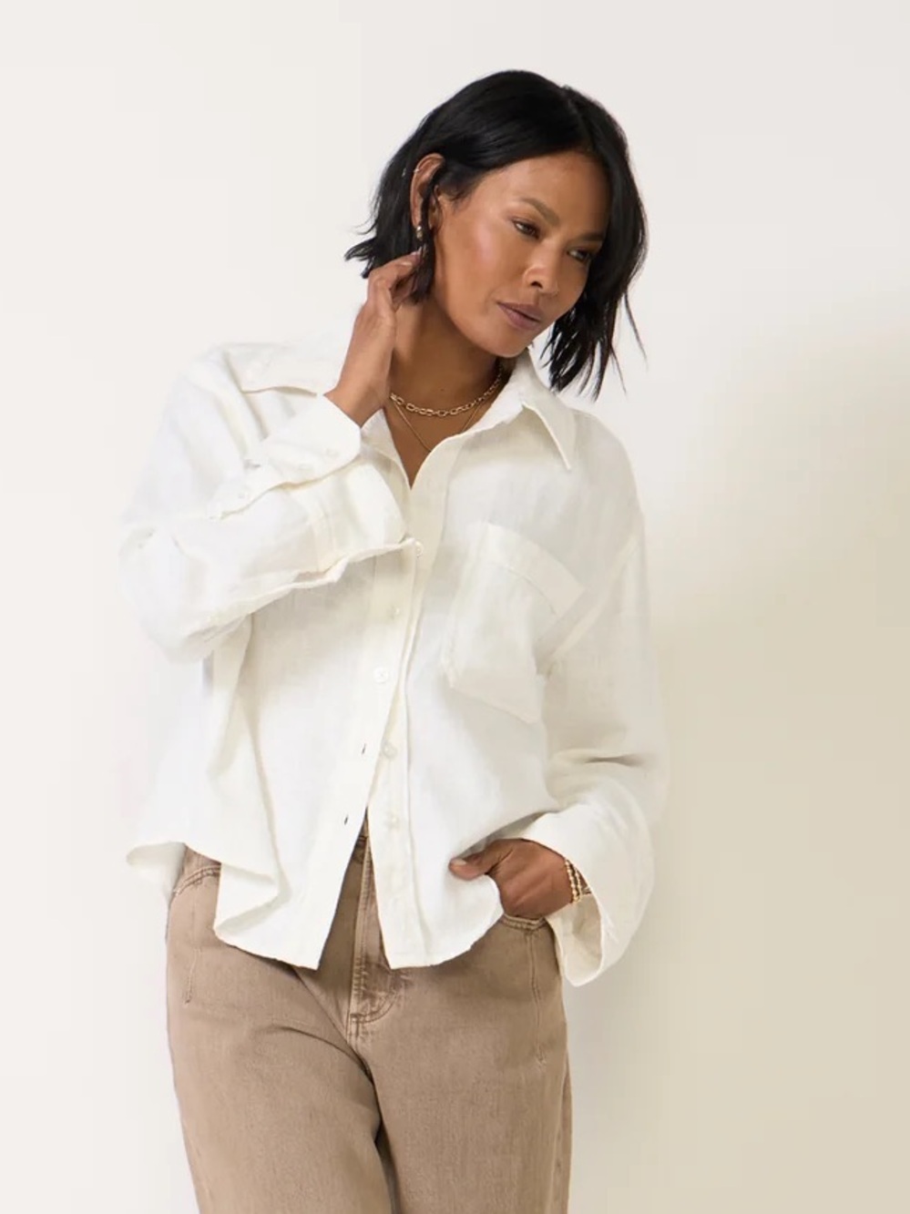 We The Free Linen Laurel Top